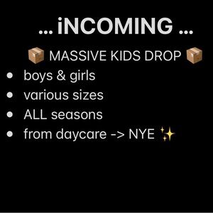 Massive Kids Clothing Drop